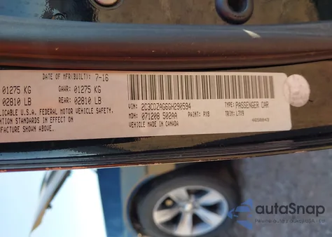 2016 Dodge Challenger Sxt из США, поврежденный, VIN 2C3CDZAG6GH290594